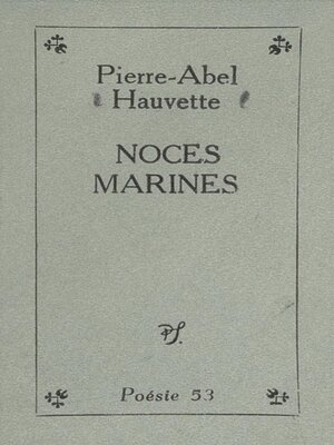 cover image of Noces marines